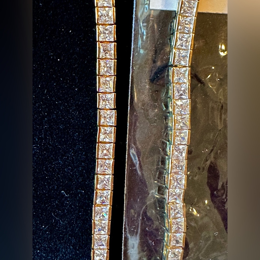 2 NWT Vintage Tennis Bracelets by Stardust San Francisco. Square cut. Gorgeous!